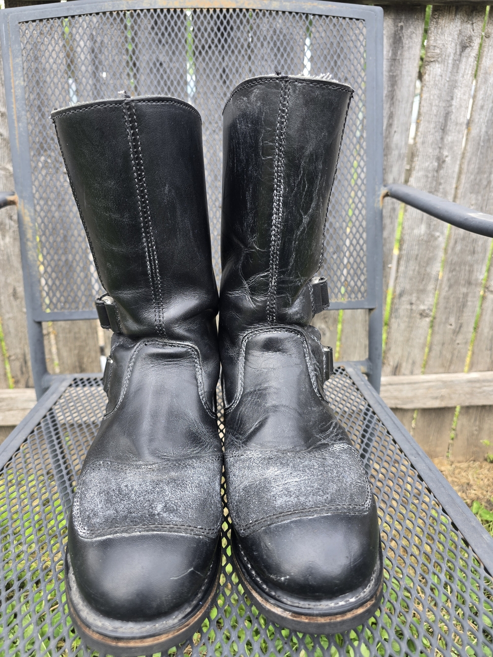 Harley-Davidson Black Leather Engineer/Biker Boots - Picture 2 of 9